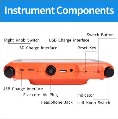 PQWT L50 Underground Water Leak Detectors for Home Wall Water Pipe Detector Machine Multi Sensor Acoustic Pipeline Leakage Detection Kit Noise Reduction Headphone Smart Touchscreen Carry Case