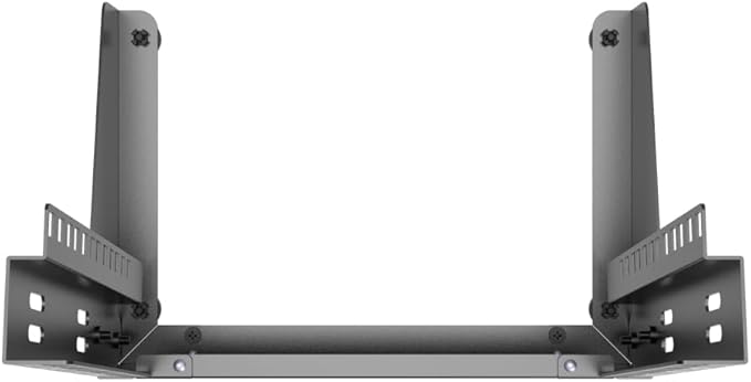 QiaoYoubang 6U Small Desktop Network Rack, 10 inch Mini Open Frame Desktop Cabinet for 10 inch Network, Servers, Audio, Video and Studio Equipment Free Standing Home Office Rack (6U)
