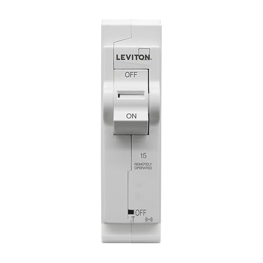 Leviton 2nd Gen Smart Circuit Breaker with Remote Control, Standard, 1-Pole 15 Amp, 120-Volt, 10kA Interrupt Rating, LB115-ST