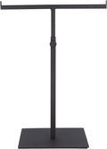 Polmart Countertop Adjustable T-Bar Display Stand Stand for Handbags, Wreaths, Hats, Scarves, Jewelry & Crafts，Wear-resistant, quiet and sturdy metal base – Black