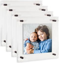 ArtToFrames 12x12 Inch Double Panel Floating Acrylic Picture Frame (Full Frame is 16x16) comes with Black Standoff Hardware, Made in the USA, 4 Pack