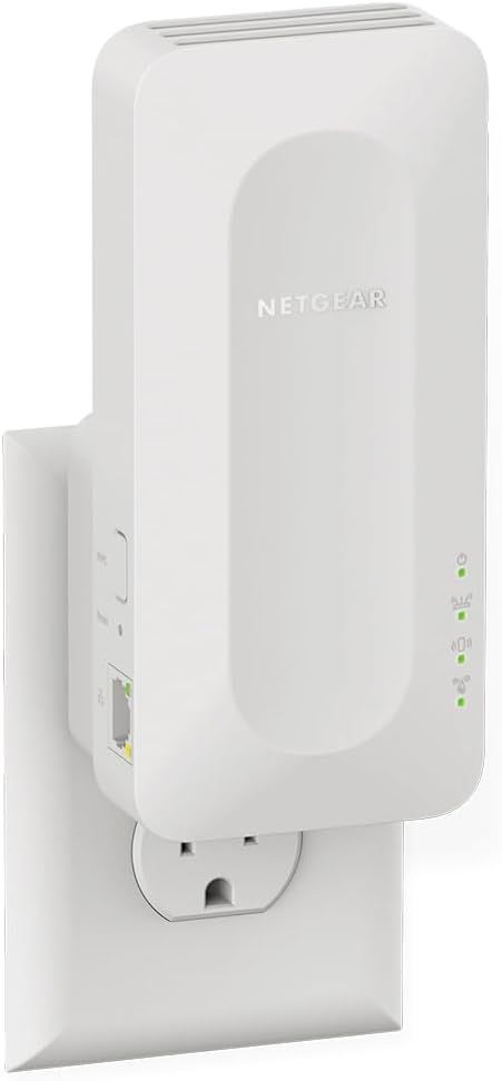 NETGEAR WiFi 6 Mesh Range Extender (EAX11) - Add up to 1,200 sq. ft.,15 Devices with AX1600 Dual-Band Wireless Signal Booster & Repeater (up to 1.6 Gbps Speed), WPA3 Security, One WiFi Name