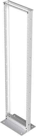 NavePoint 45U 2 Post Rack Open Frame Server Rack for 19 Inch Equipment, AV, Networking, Data & IT Devices, 2-Post Rack 45U 661lbs Weight Capacity, White