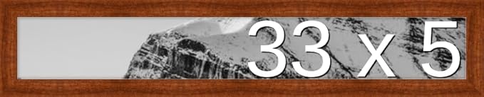 Frame It Easy 33 x 5 Russet Wood Frame (Derby)