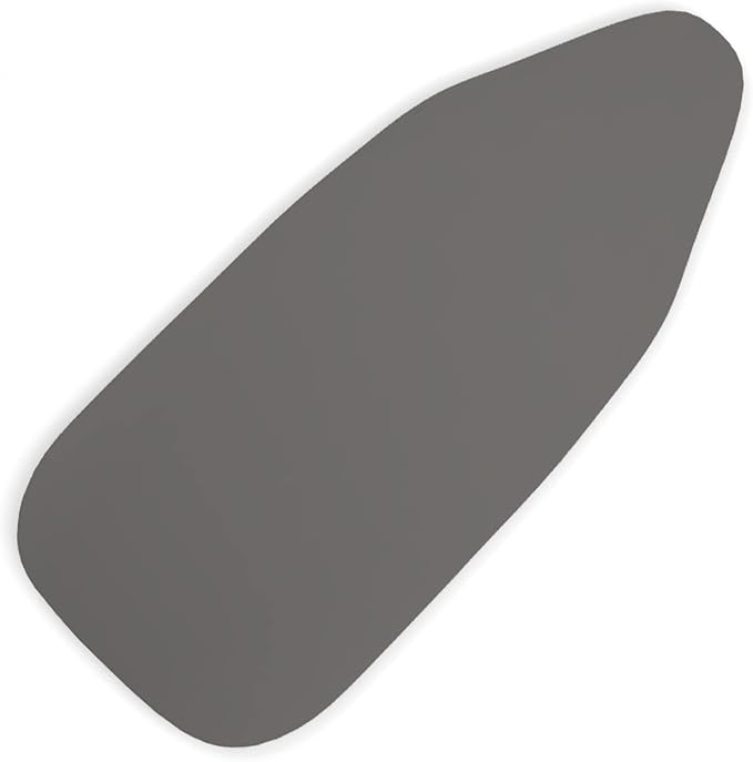 Encasa XO Mini Ironing Board Cover with Extra Thick Pad, Plain Colors, Elasticated, (Fits Standard Mini Boards of 28"x12") Heat Reflective - Grey