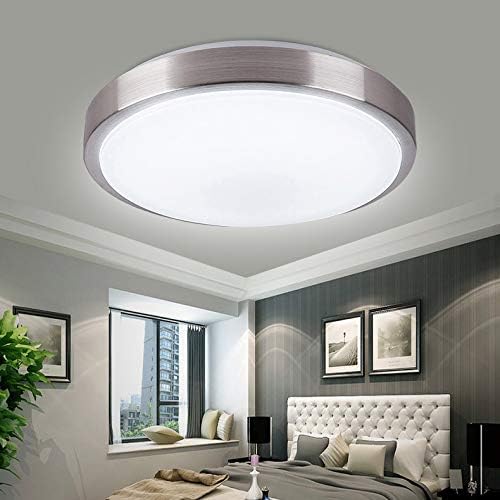 ZHMA 8-Inch LED Ceiling Lights, Flush Mount Lighting Round,5000K Natrual White,12W 880LM 80W Incandescent Equivalent(AC85V-265V),Closet Light,Ceiling Lighting for Kitchen Bathroom Dining Room