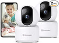 GALAYOU Indoor Security Camera 2K, Pet Camera, 360 Degree 2.4G WiFi Home Security Camera for Baby/Elder/Nanny with Night Vision, 24/7 SD Card Storage, Works with Alexa and Google Assistant G2-2Pack
