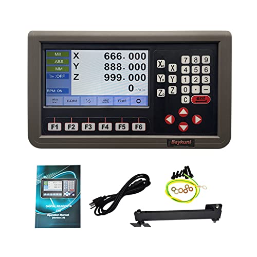 3 Axis DRO Digital Readout for Milling Machine Lathe Machine 3pcs Magnetic Scale 5um IP67 Sealing Protection (3pcs Customized Magnetic Scale)