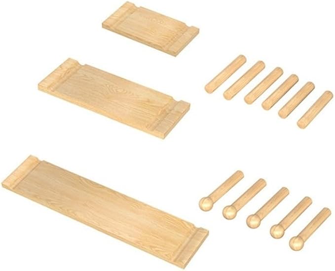Wooden Wall Organizer - Versatile Hanging Display Panel for Home & Office, Entryway & Kitchen Storage Solution, Perforated Wood, Green (23.6"x47.2")