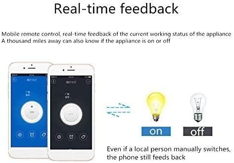 MHCOZY WiFi Wireless Smart Switch Relay Module for Smart Home 5V 5V/12V，Ba Applied to Access Control, Turn on PC, Garage Door (5v)