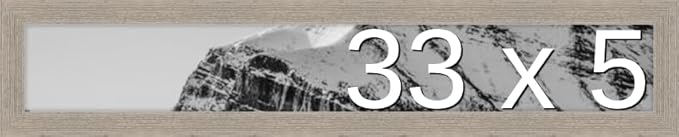 Frame It Easy 33 x 5 Rustic Gray Wood Frame (Derby)