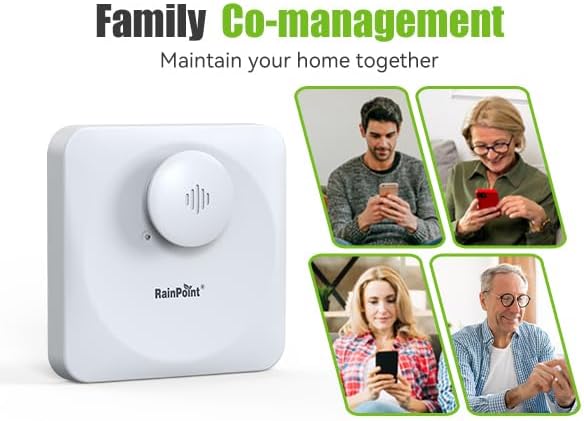 RainPoint WiFi Water Leak Detectors for Home - IP66 Waterproof Grade Water Sensor Leak Detector Kit with Hub, Powerful Alarm Siren, Includes 3 Water Alarm Leak Detectors & One WiFi Gateway Hub