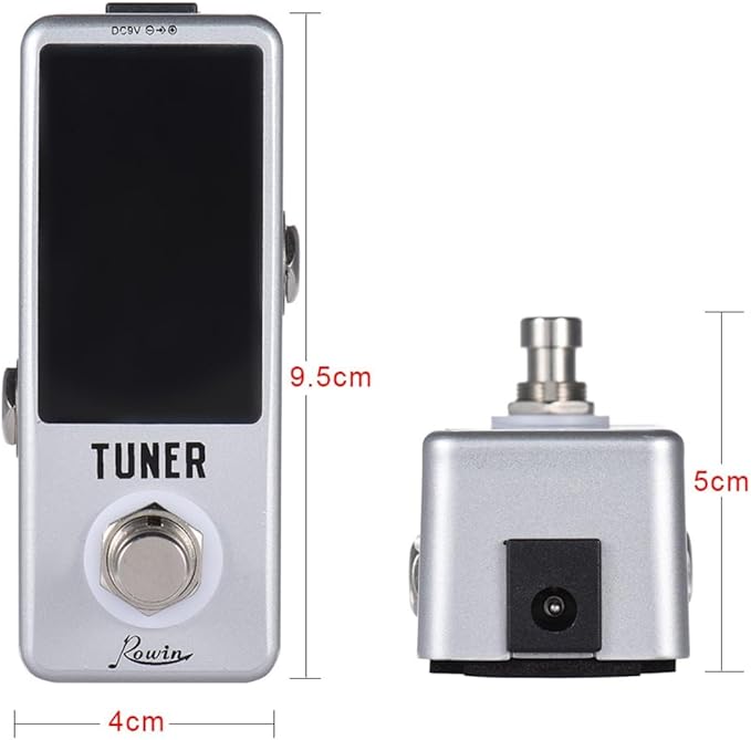 Rowin High Precision Guitar Chromatic Tuner Pedal Ture Bypass
