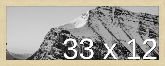 Frame It Easy 33 x 12 Wheat Wood Frame (Derby)