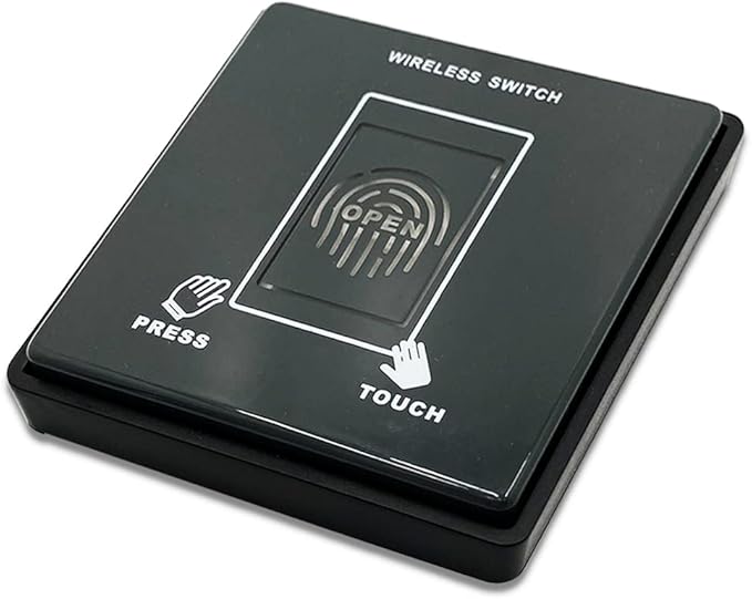 WiFi Access Control 400lb Holding Force Electic Magnetic Door Lock System Kit with Remote and Smartphone app Control, paired with Wireless Push Panel Switch (Wireless Push Panel Switch)