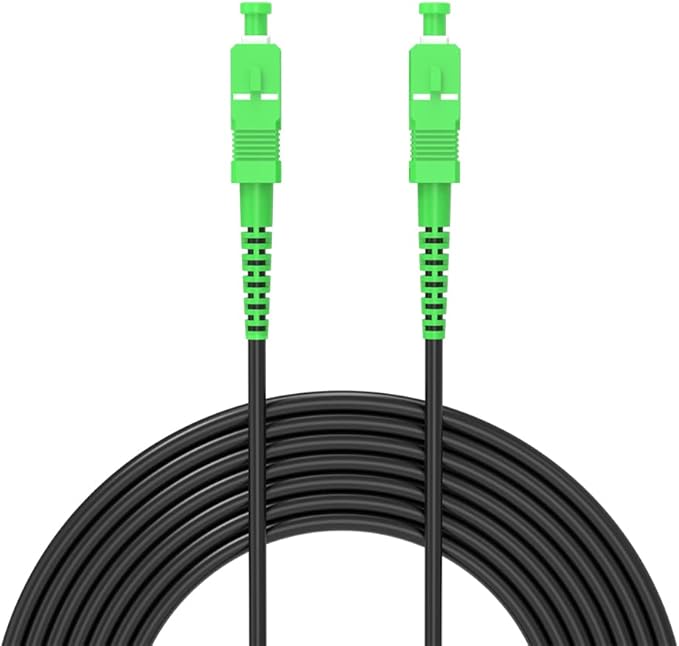 Jeirdus 300M SC/APC to SC/APC Outdoor Armored Simplex 9/125 SM Fiber Optic Cable Jumper Optical Patch Cord Singlemode 300Meters 985ft SC-SC, FBM-OASCASCASS300