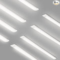 colmeguna 8 Packs 4FT LED Batten Light, Ultra-Thin Ceiling Surface Mounted Light, 40W, 4000K, IP20, LED Ceiling Lamp for Garage, Shop, Hallway, Office, Market, ver2