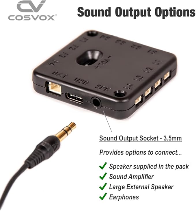 COSVOX Cosplay Sound Effects Module. DIY Audio MP3 Sound Chip with 4 Push Buttons, 8MB Memory. Add Sound Effects or Music to Your Cosplay Costume Accessories, Crafts, Props and Replicas.