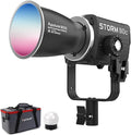 Aputure Storm 80c RGB LED Video Light - 80W Full-Color Point Source Fixture, 20,185 Lux @1m, 1800K-20,000K, Advanced Diode Mixing, CRI≥97, IP65 Weatherproof, Sidus Link, DMX & LumenRadio Control