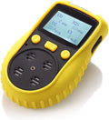 ATO Handheld Multi Gas Detector, CO, H2S, O2, LEL, 4 Gas Monitor, with Sound, Light and Vibration Alarms (Without Data Logging)