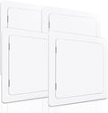 Morvat Access Panel 12x12 Inch for Drywall & Ceiling with Door, Heavy-Duty Durable ABS Plastic & Easy Install Access Box, Wall Hole Cover Plate for Plumbing & Electrical Cables & Wiring, White, 4 Pack