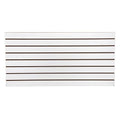 SSWBasics 4ft x 2ft Horizontal White Slatwall Panels Easy Organizer (24"H x 48"L) - Pack of 2 - Streamline Your Space with Effortless Retail Displays, Garage Wall Solutions, and Craft Storage