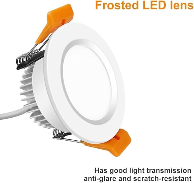 inShareplus 2 Inch LED Recessed Lighting, Downlight Dimmable 3W (35W Equivalent), 5000K Daylight White, CRI80, Recessed Light Fixtures with LED Driver (10 Pack)