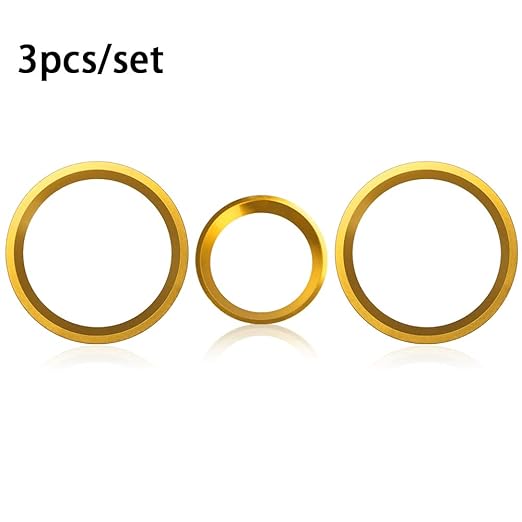 Auovo AC Climate Control Knob Outer Ring Covers Accessories for Subaru Crosstrek 2018-2022 2023 / Impreza 2017-2023 / Forester 2019-2024 Interior Air Condition Switch Control Trim (Gold)