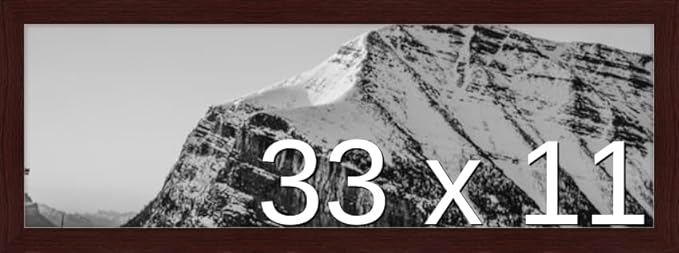 Frame It Easy 33 x 11 Merlot Wood Frame (Derby)
