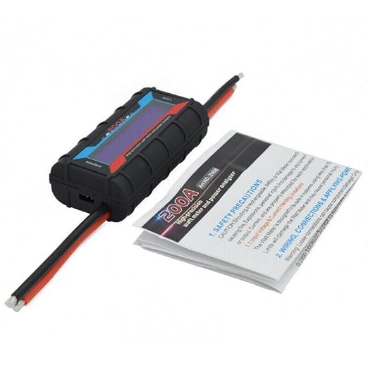 The Perfect Part Battery Monitor - 200A DC Amp Meter, Power Monitor with LCD Display for Clear Reading, RV Battery Monitor to Calculate the Voltage, Current, Power, Discharge Time, Power Meter Monitor