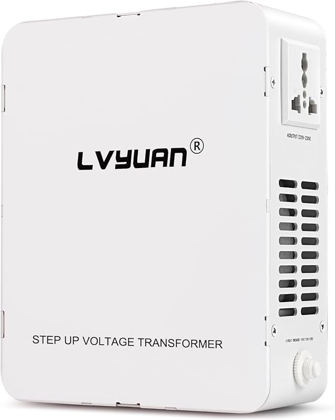 LVYUAN 3000W Watt Voltage Transformer Converter Step Up/Down Converter 110/120 Volt - 220/240 Volt with Circuit Breaker Protection for Euro China Korea Appliances[3 Year Warranty]