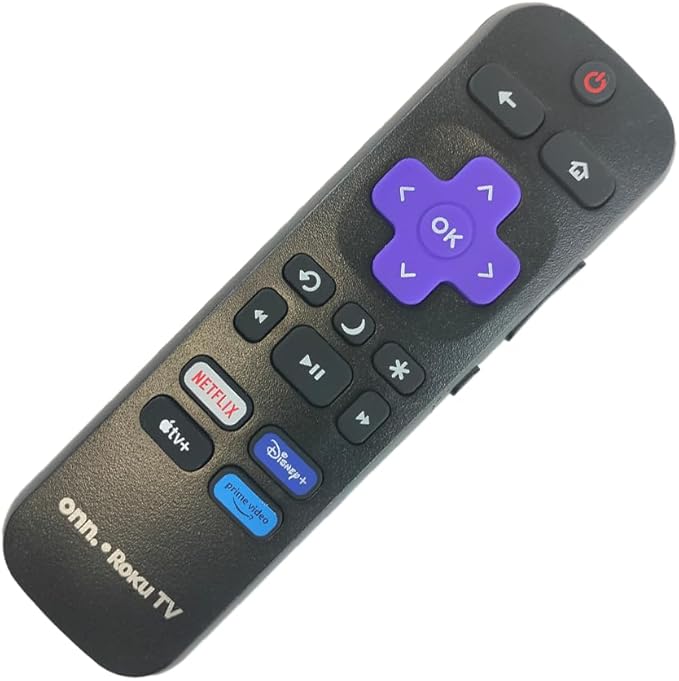 Ceybo OEM Replacement Remote Control for All Onn Roku Smart TVs Includes Netflix, Disney+, Apple TV, Prime Video Shortcuts