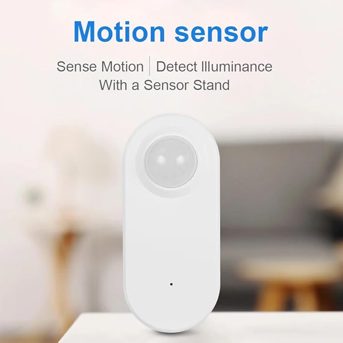 Haozee Smart Motion Sensor, Zigbee PIR Motion Sensor with Illumination, High Sensitivity, Real-time Detection, Zigbee Hub Required, Supports Home Assistant, Zigbee2MQTT