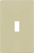 ENERLITES Screwless Toggle Switch Wall Plate, Child Safe Light Switch Cover, Standard Size 1-Gang 4.68" x 2.93", Unbreakable Polycarbonate Thermoplastic, UL Listed, SI8811-I, Glossy, Ivory