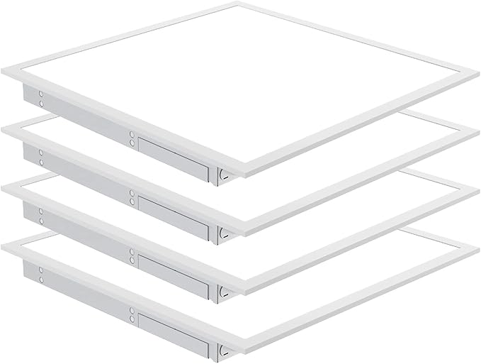 NUWATT 4 Pack, 2x2 FT LED Ceiling Panel, 40W, 3000K, 4400 Lumens, 120-277V, 0-10V Dimmable, Flat Backlit Fixture, Flush or Drop Ceiling Light, Dust Proof IP Rated, ETL Listed