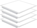 NUWATT 4 Pack, 2x2 FT LED Ceiling Panel, 40W, 3000K, 4400 Lumens, 120-277V, 0-10V Dimmable, Flat Backlit Fixture, Flush or Drop Ceiling Light, Dust Proof IP Rated, ETL Listed