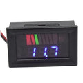 Battery Charge Level Indicator Car Battery Capacity Meter Tester Checker 12V-60V Blue Motorcycle Checker Auto Tester Fuel Gauge Indicator