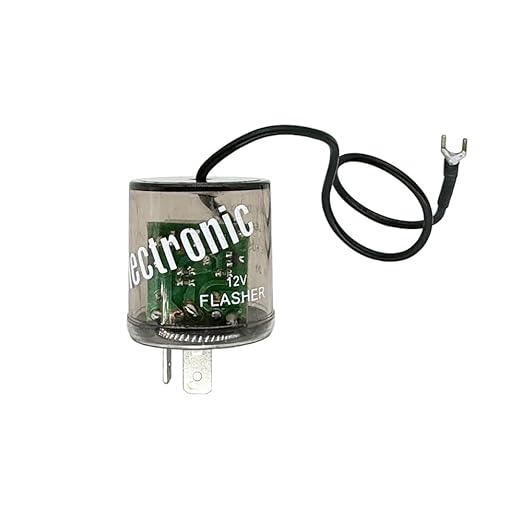 irhapsody 2-pin 12vdc LED Flasher Relays with Ground Wire, Pack of 4