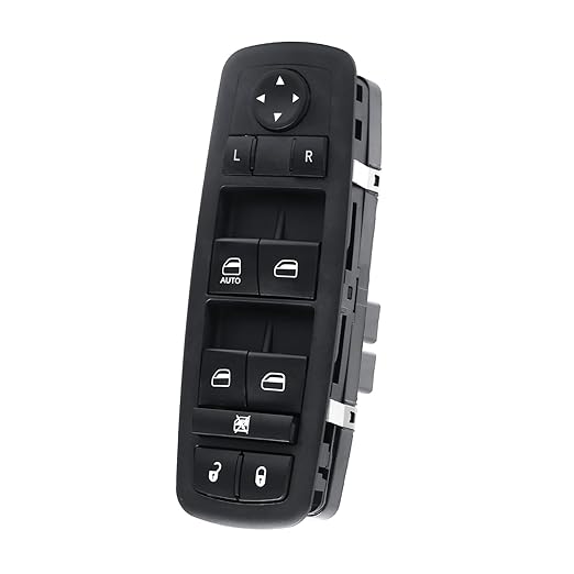 Wuangki Master Power Window Control Switch | Front Driver Side | 13+8 Pins | Compatible with 2011-2016 Journey | OE 68084001AD | Window Buttons