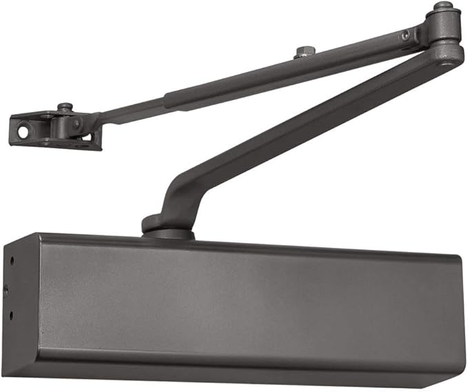 Lawrence Heavy Duty Door Closer Commercial Grade 1 - Adjustable 6-Speed Delayed-Action Door Control with 3 Pistons – Flexible Installation with Included Hardware - Embassy Series LH816