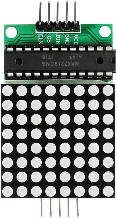 ACEIRMC 4pcs MAX7219 Dot Matrix Display Module Single-Chip Control LED Module DIY Kit for Arduino with 5pin Line