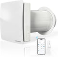 Weiworld Through the Wall HEPA Ventilation Fan- Ultra Quiet EC Motor Wall Vent Fan with WiFi/Remote Control, Brings Fresh Air In and Exhausts Stale Air Out for Bedroom, Basement, Attic