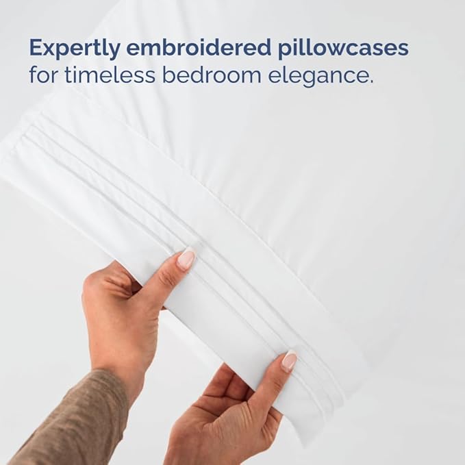 Split Head King Sheets Set – Top Split King Sheets for Adjustable Beds, Easy-Fit Split Head King Mattress - Flex Split Top King Sheets, Easy-Fit, Breathable, Deep Pocket Split King Sheets Set - White