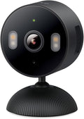 Tapo 1080p Indoor/Outdoor Security Camera - Free Person/Motion/Baby Cry Detection, Color Night Vision, IP65 Weatherproof, SD/Cloud Storage, Works w/Alexa & Google Home HybridCam, Black
