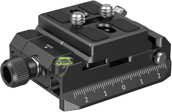 SmallRig Mount Plate Kit with Top Plate for Arca-Swiss and Bottom Plate for Manfrotto-Type, Compatible for DJI RS Series - 4234
