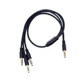 Kework 1.6ft 3.5mm Splitter Audio Cable, 1 Male to 3 Ways Male 1/8 Inch 3.5mm TRS Stereo Jack Headphones Splitter Adapter Y AUX Cable for Smartphones, Computers, MP3s, Earphones, Speakers