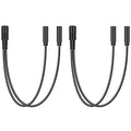 Bolvek 2 Pack 3.5mm 1/8" TRS Stereo 1-Female to Dual 2-Female Jack Splitter Audio Cable