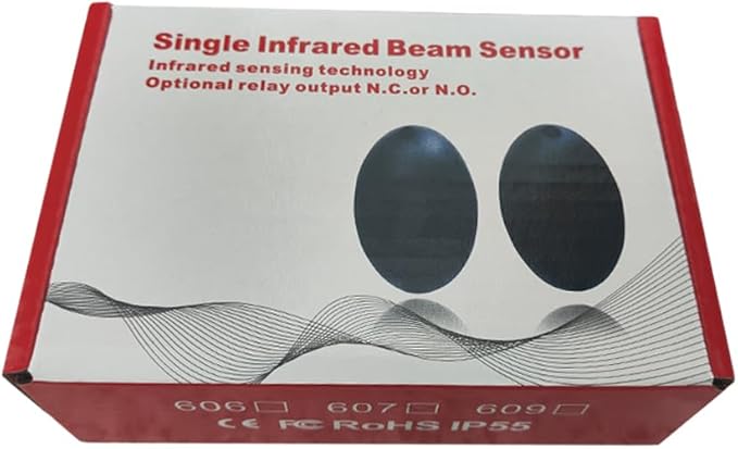 Safety Photocell Infrared Beam Sensor Photoelectric Motion Detector for Roller Door Opener Automatic Swing Sliding Gate Openers Garage Door Openers Access Control Security Alarm Systems