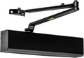Dynasty Hardware Door Closer, Grade 1 Heavy Duty Commercial Hydraulic Closer, Self-Closing, Adjustable Spring Size 1-6, ADA Compliant, Surface Mount, Black, Series 8500