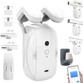 Smart Automatic Curtain Opener - Remote Control with App/Timer/Voice,Upgraded High-Performance Motor, Automatic Light Sensor, Add Gateways, For Google Alexa,No Remote (for Roman rod/T/U track 3in1)